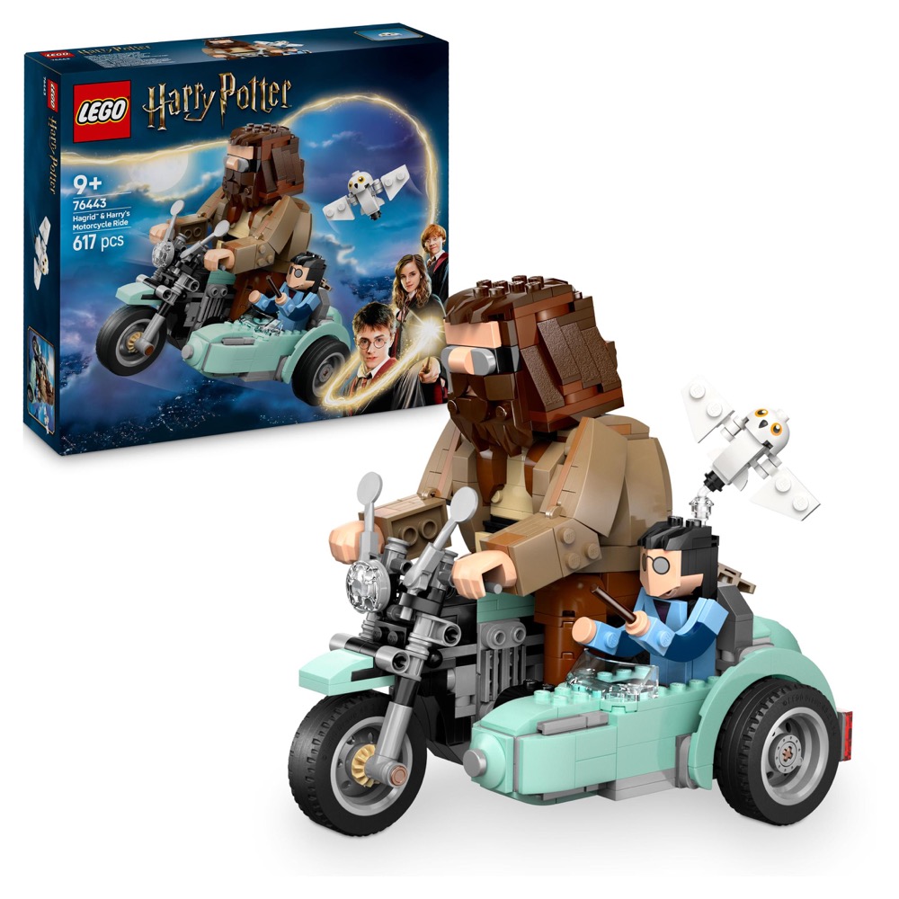 LEGO Harry Potter 76443 Motocyklowa przejażdżka Hagrida i Harry'ego — oryginalny zestaw klocków LEGO