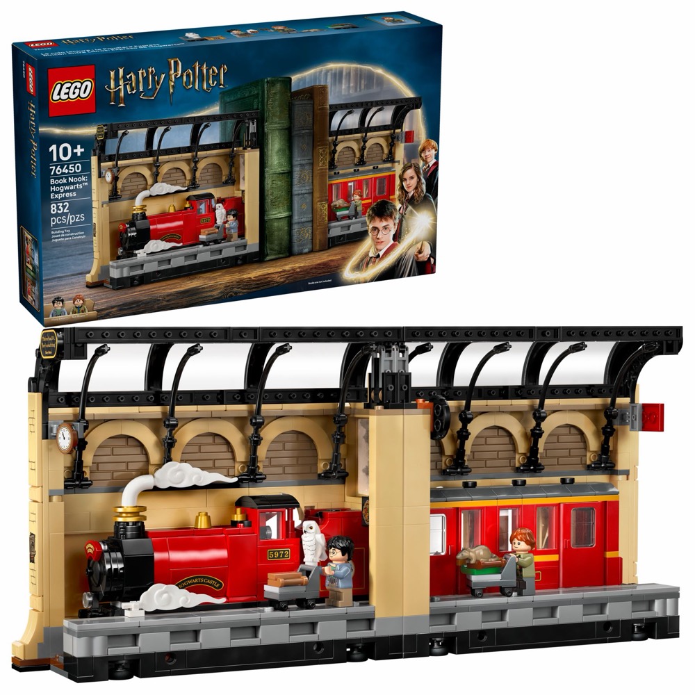 LEGO Harry Potter 76450 Stoper do książek: Pociąg ekspresowy do Hogwartu — oryginalny zestaw klocków LEGO