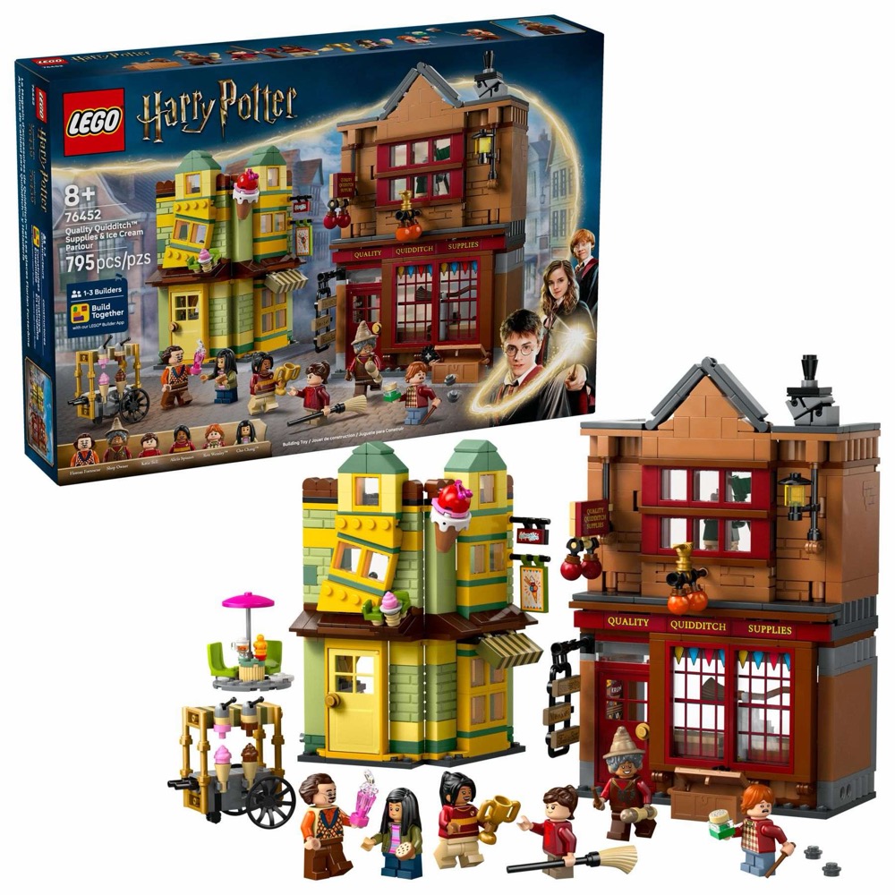 LEGO Harry Potter 76452 - Markowy sprzęt do quidditcha i lodziarnia — oryginalny zestaw klocków LEGO
