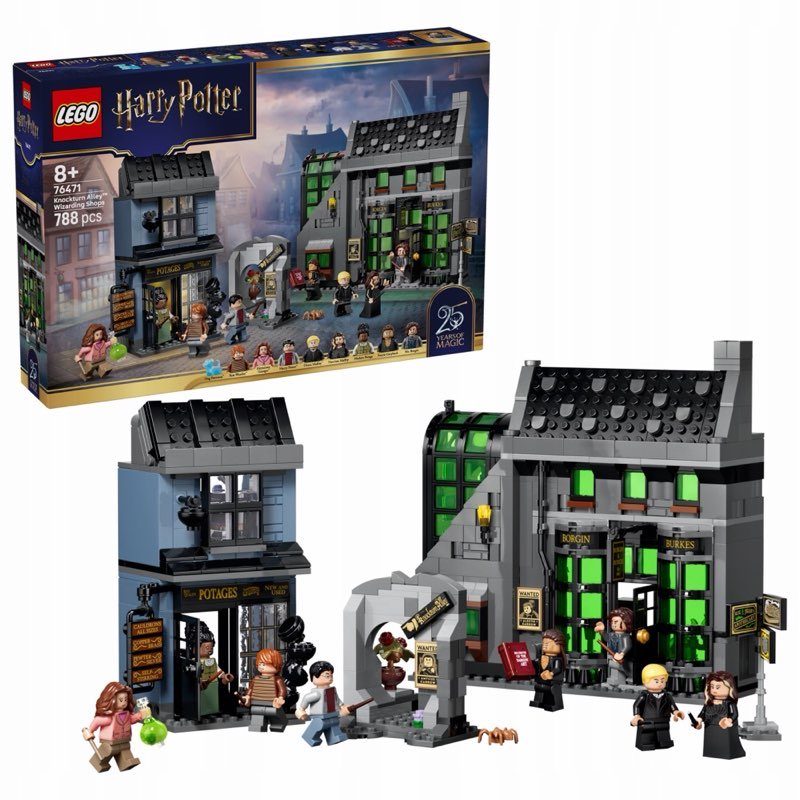 LEGO Harry Potter 76471 Magiczne sklepiki na Ulicy Pokątnej — oryginalny zestaw klocków LEGO
