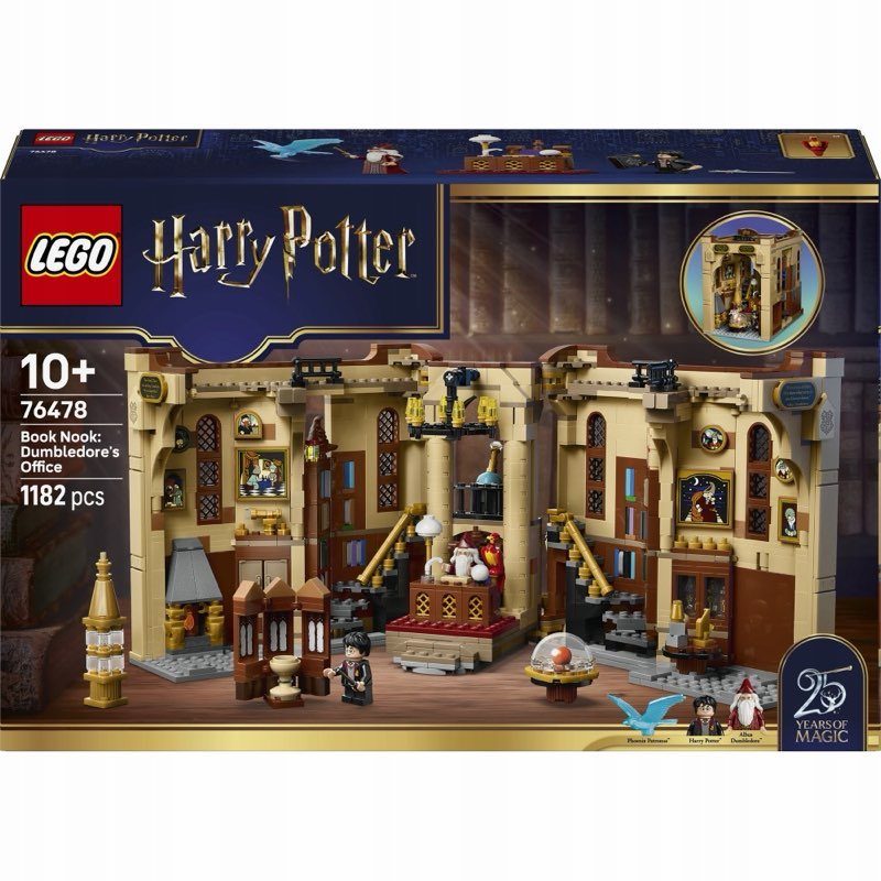 LEGO Harry Potter 76478 Book nook: Gabinet Dumbledore'a — oryginalny zestaw klocków LEGO