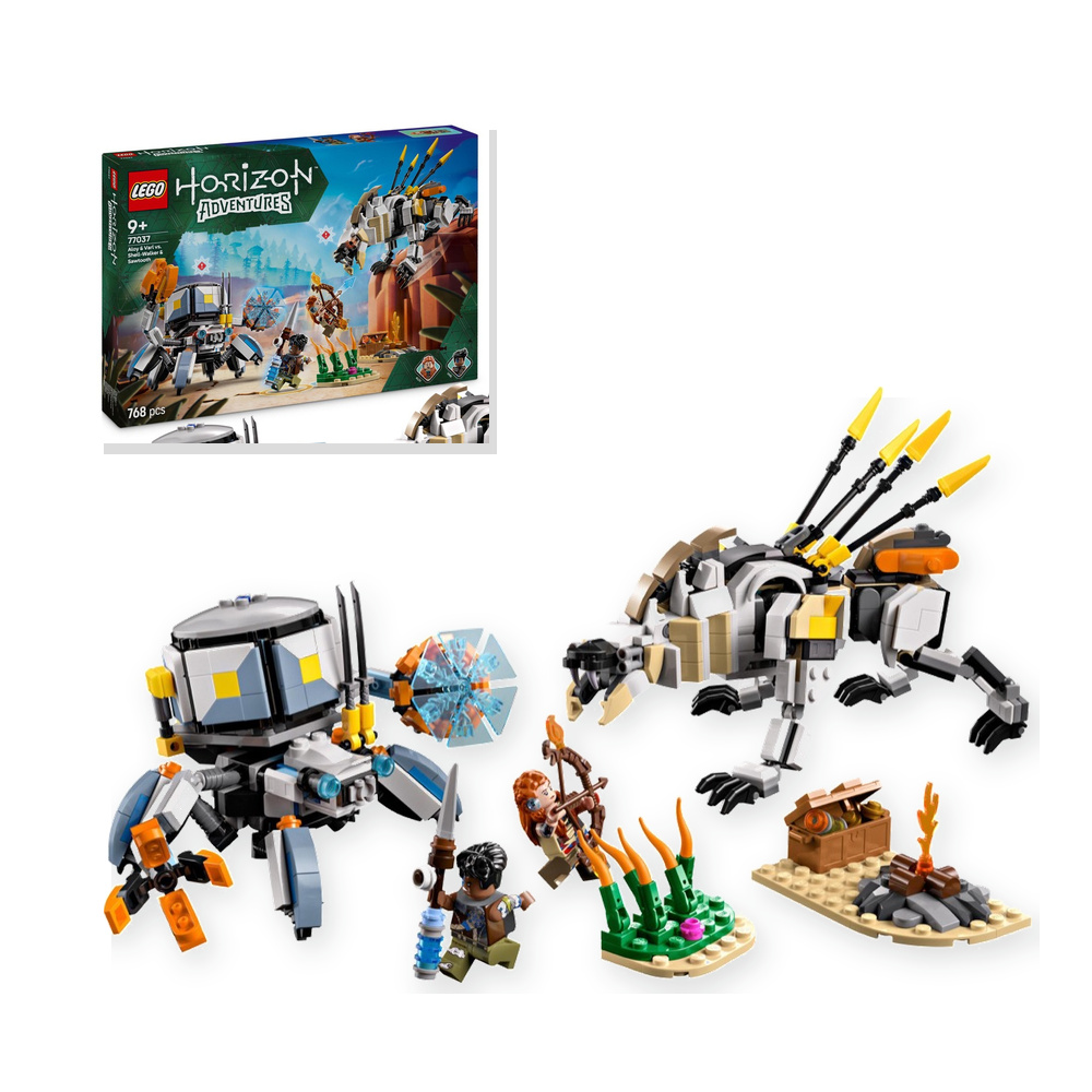 LEGO Horizon Adventures 77037 Aloy i Varl kontra Shell-Walker i Piłoząb
