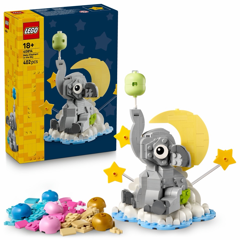 LEGO Iconic 40814 Słoniątko na niebie — oryginalny zestaw klocków LEGO