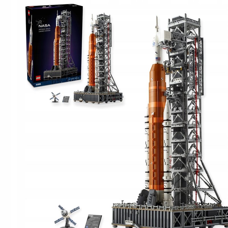 LEGO Icons 10341 Rakieta SLS NASA Artemis mobilna wieża startowa — oryginalny zestaw klocków LEGO