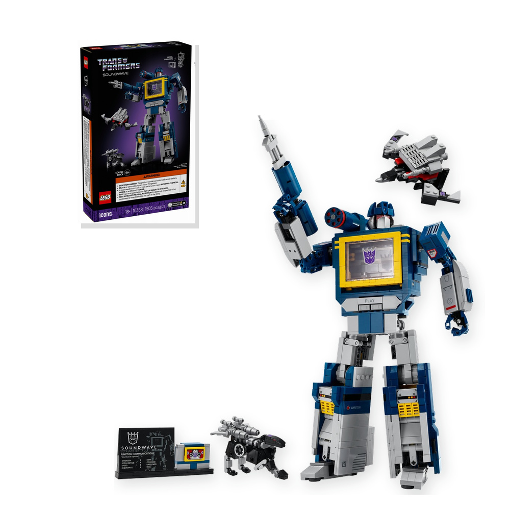 LEGO Icons 10358 Transformers: Soundwave Model Kolekcjonerski