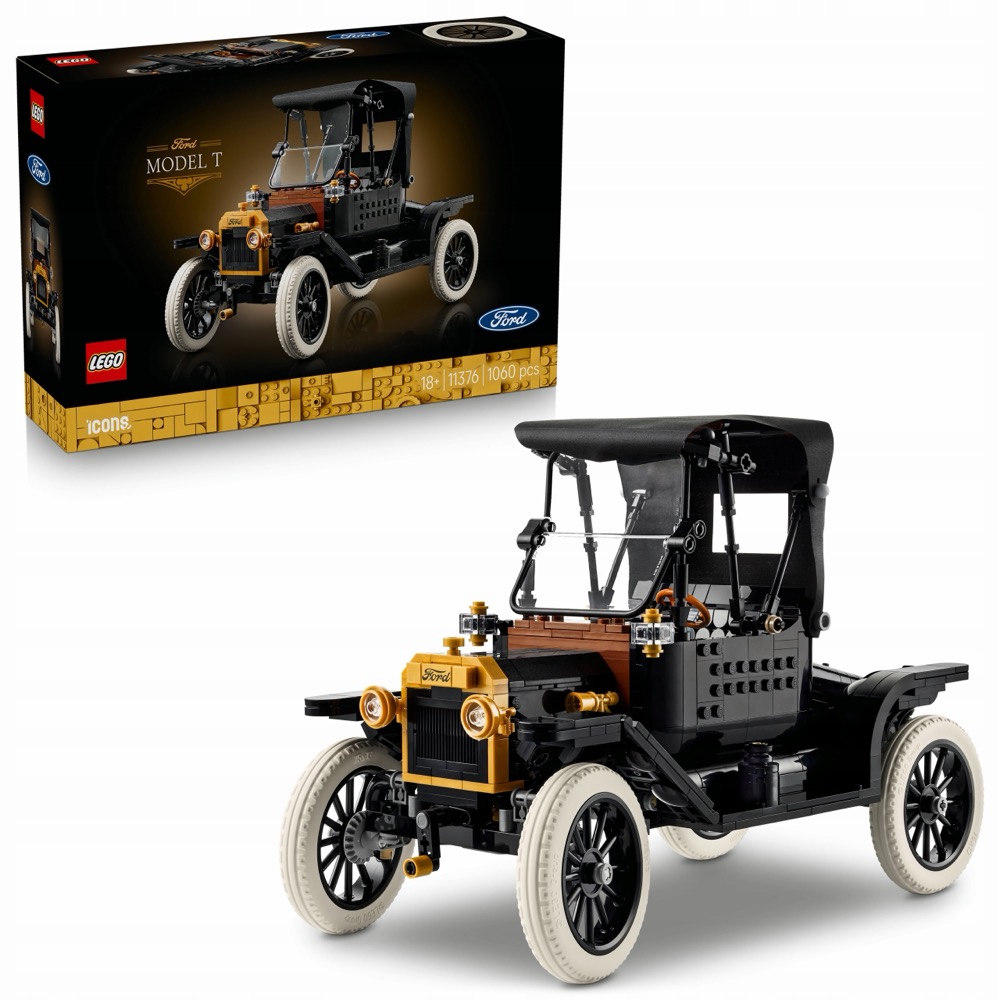 LEGO ICONS 11376 Ford Model T — oryginalny zestaw klocków LEGO