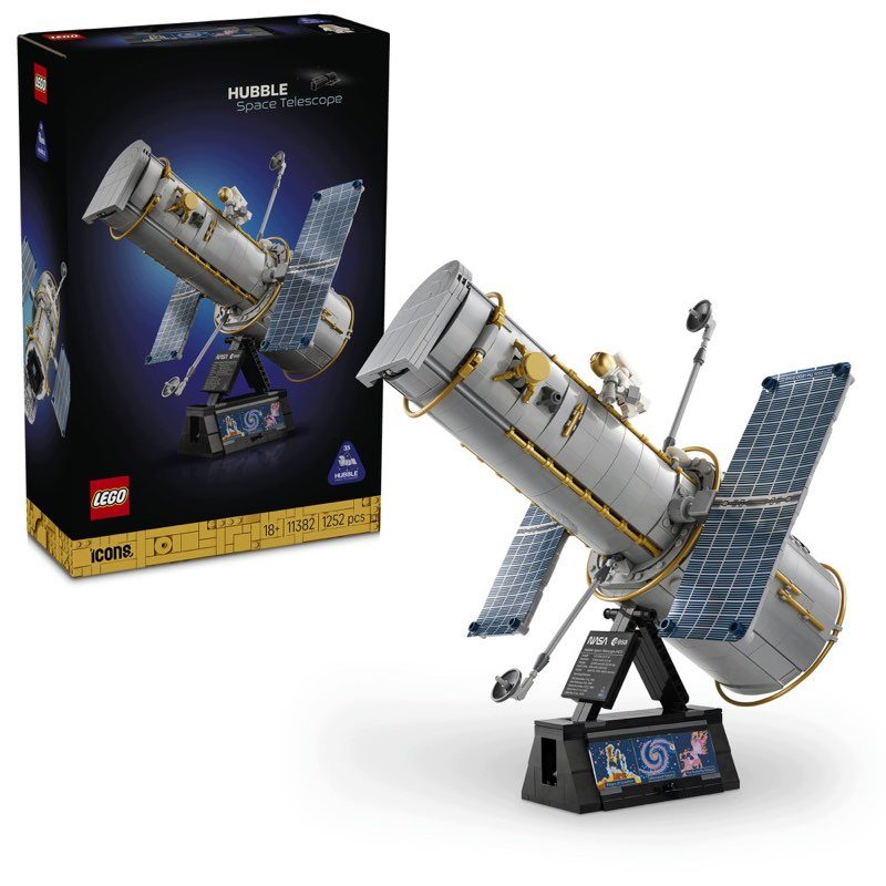 LEGO Icons 11382 Kosmiczny Teleskop Hubble'a — oryginalny zestaw klocków LEGO