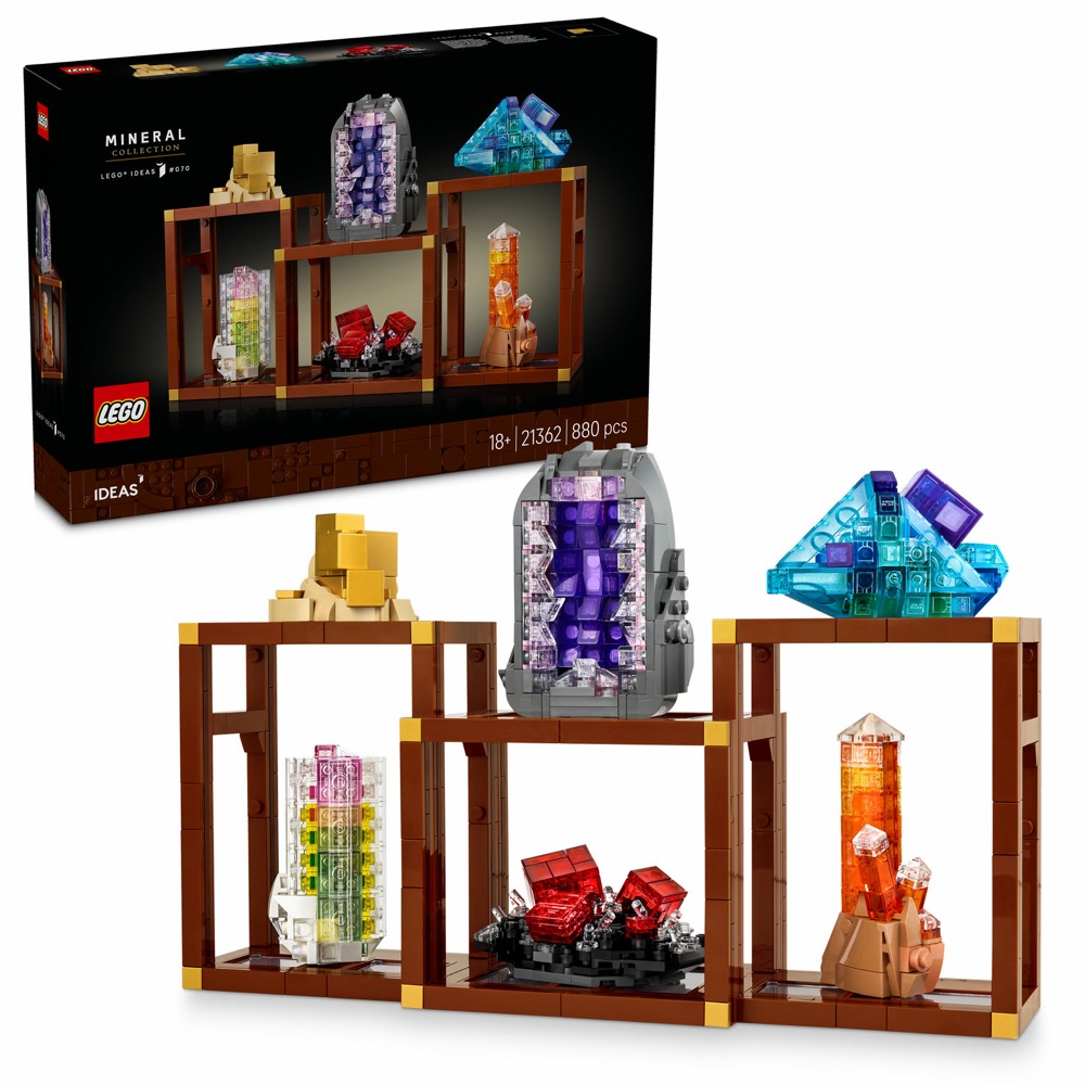 LEGO IDEAS 21362 KOLEKCJA MINERAŁÓW zestaw klocków kolekcjonerski +18 lat — oryginalny zestaw klocków LEGO