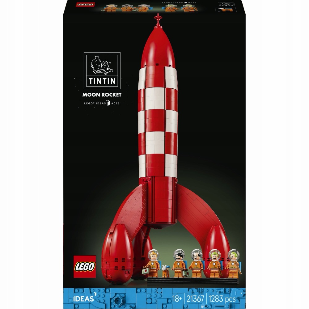 LEGO Ideas 21367 Tintin i rakieta na księżyc — oryginalny zestaw klocków LEGO