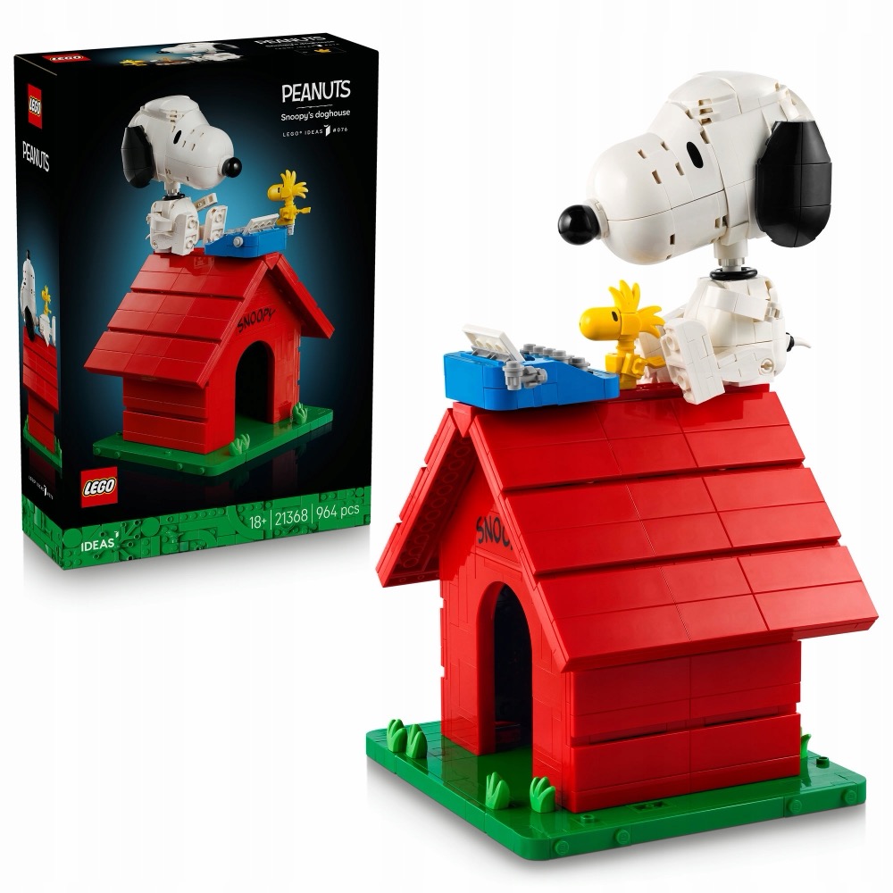 LEGO Ideas 21368 Fistaszki: Buda Snoopy'ego — oryginalny zestaw klocków LEGO