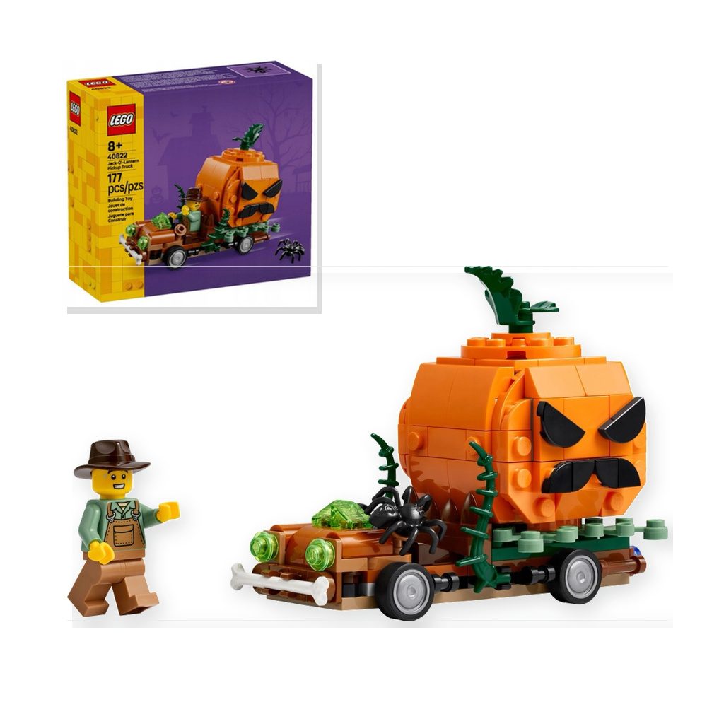 LEGO Ikoniczny 40822 Pickup z dyniami na Halloween