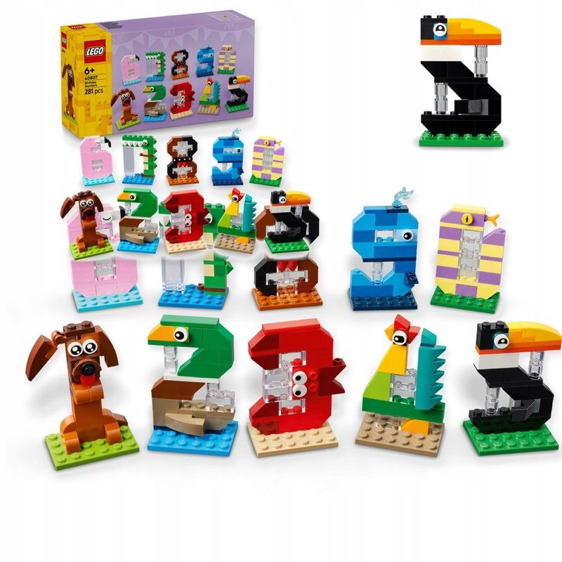 LEGO Ikony 40807 Liczby urodzinowe — oryginalny zestaw klocków LEGO