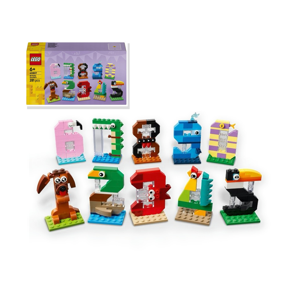 LEGO Ikony 40807 Liczby urodzinowe