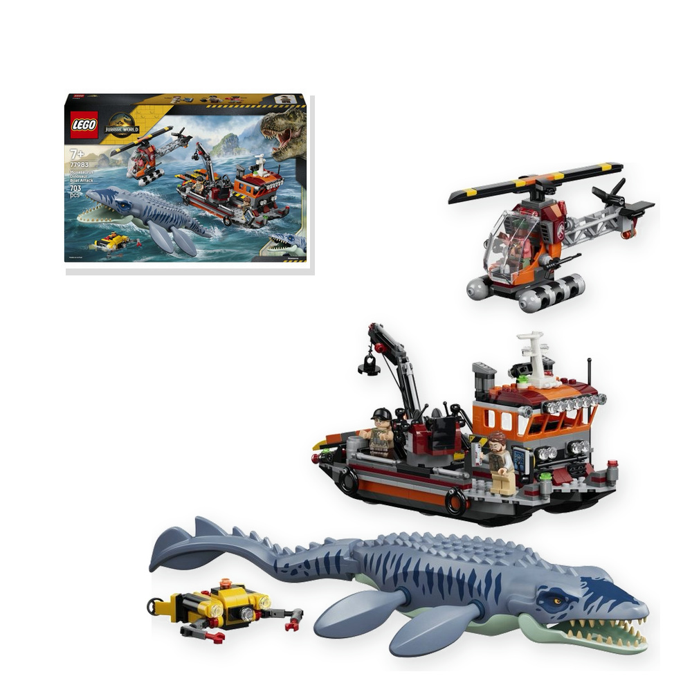 LEGO Jurassic World 77983 Atak mosazaura na łódź