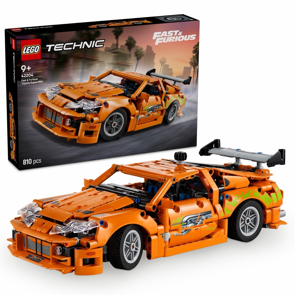 LEGO Klocki Technic 42204 Fast and Furious Toyota Supra MK4 — oryginalny zestaw klocków LEGO