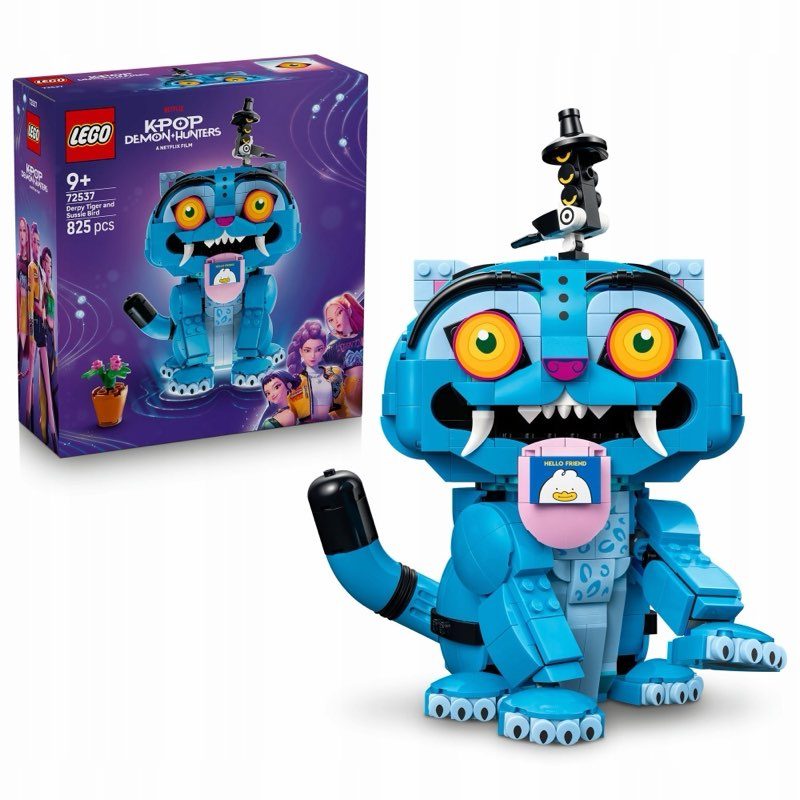 LEGO KPop: Łowcy Demonów 72537 Derpy Tygrys i ptaszek Sussie — oryginalny zestaw klocków LEGO
