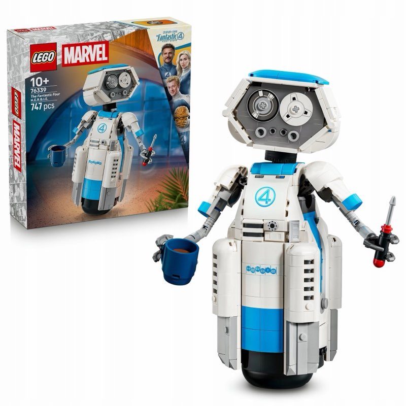 LEGO Marvel 76339 Fantastyczna Czwórka: H.E.R.B.I.E. — oryginalny zestaw klocków LEGO
