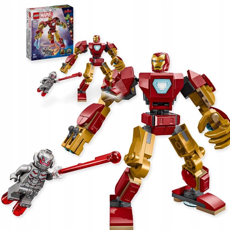 LEGO Marvel Mech Iron Mana kontra Ultron 76307 — oryginalny zestaw klocków LEGO
