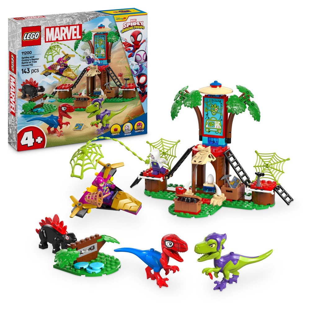 LEGO Marvel Spidey Bitwa Spidey'ego i Gobby'ego przy domku na drzewie 11200 — oryginalny zestaw klocków LEGO