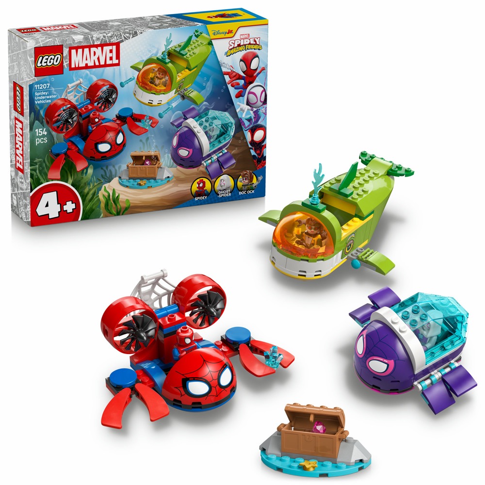 LEGO Marvel Spidey i jego super kumple 11207 Spidey: Podwodne pojazdy — oryginalny zestaw klocków LEGO