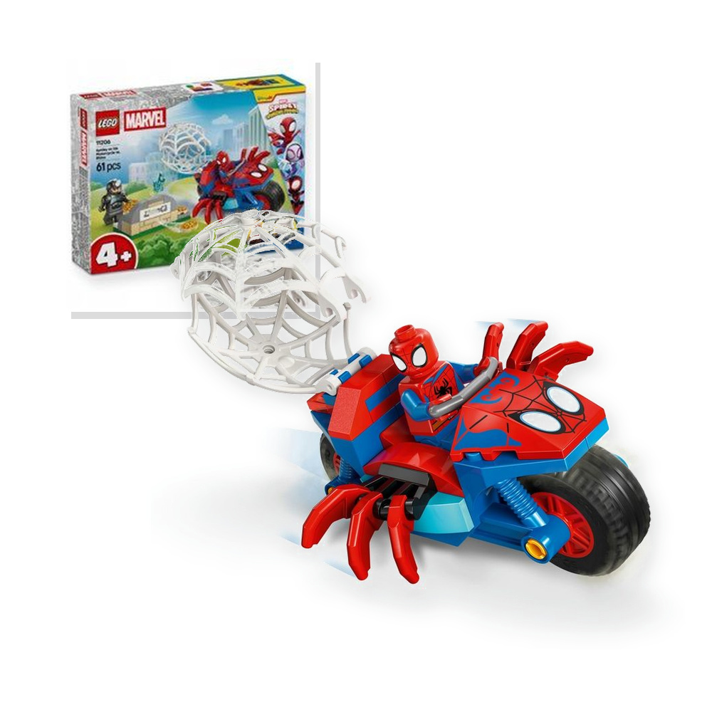 LEGO MARVEL Spidey na motocyklu kontra Rhino 11206