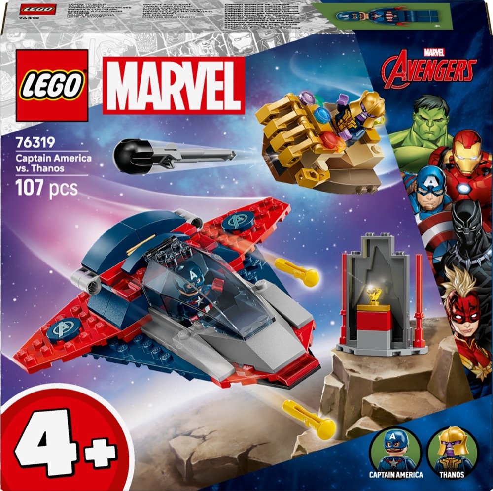 LEGO Marvel Super Heroes 76319 Kapitan Ameryka kontra Thanos Statek bojowy — oryginalny zestaw klocków LEGO