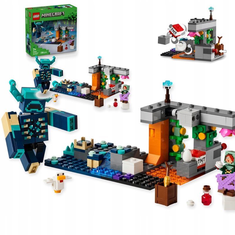 LEGO Minecraft 21274 Spotkanie ze strażnikiem — oryginalny zestaw klocków LEGO