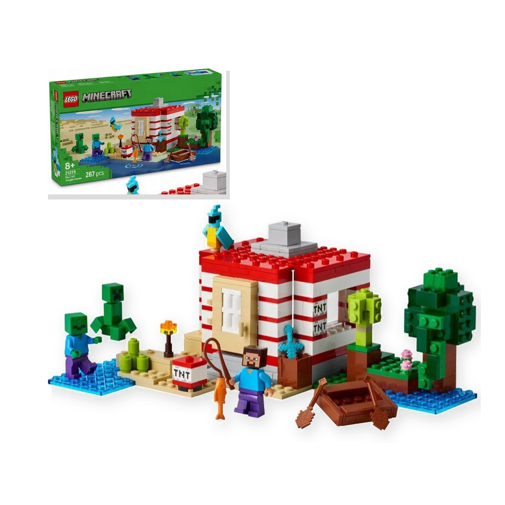 LEGO Minecraft 21275 Dom TNT w dżungli