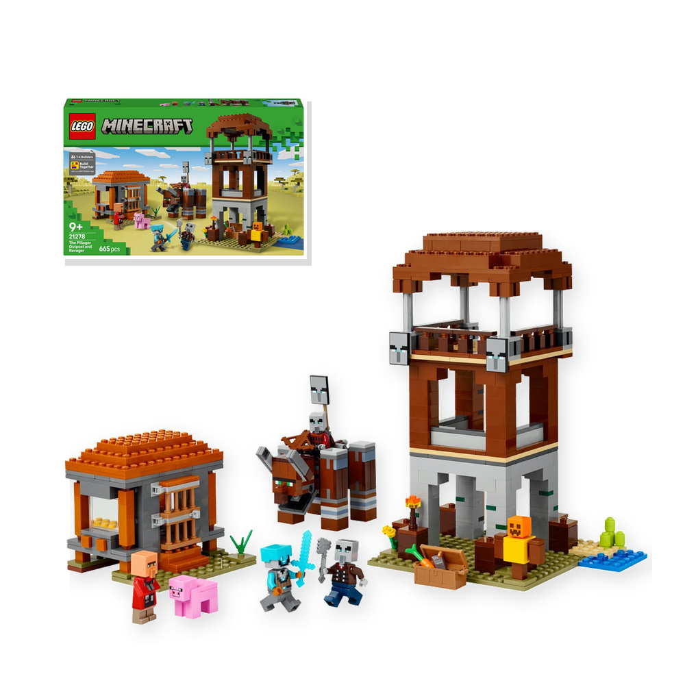 LEGO Minecraft 21278 Kryjówka rozbójników i dewastatorów