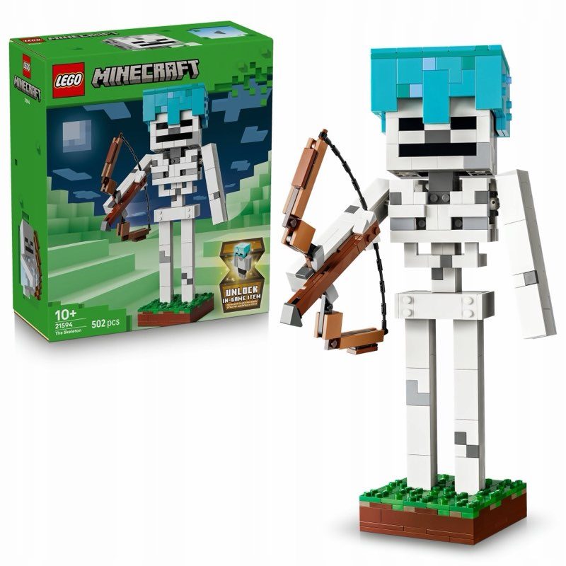 LEGO Minecraft 21594 Szkielet — oryginalny zestaw klocków LEGO