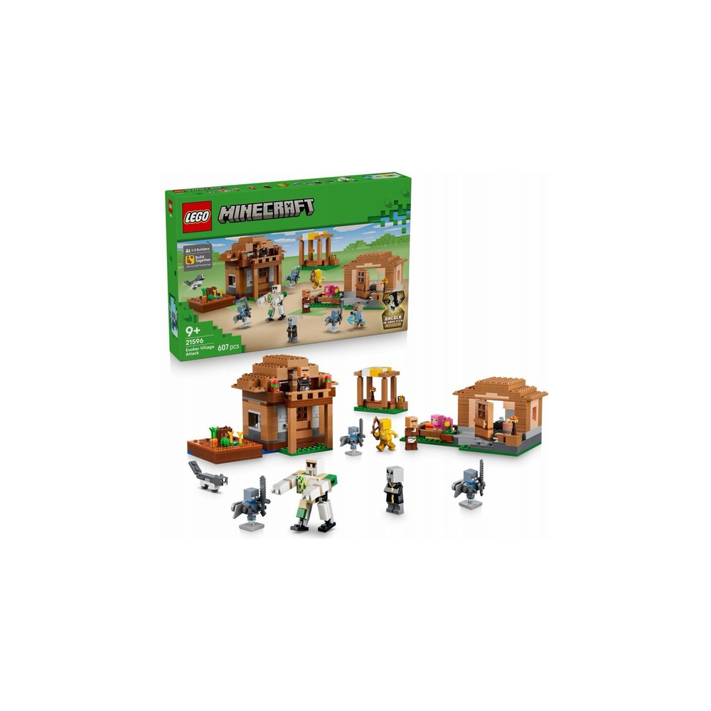 LEGO Minecraft 21596 Atak Maga na wioskę