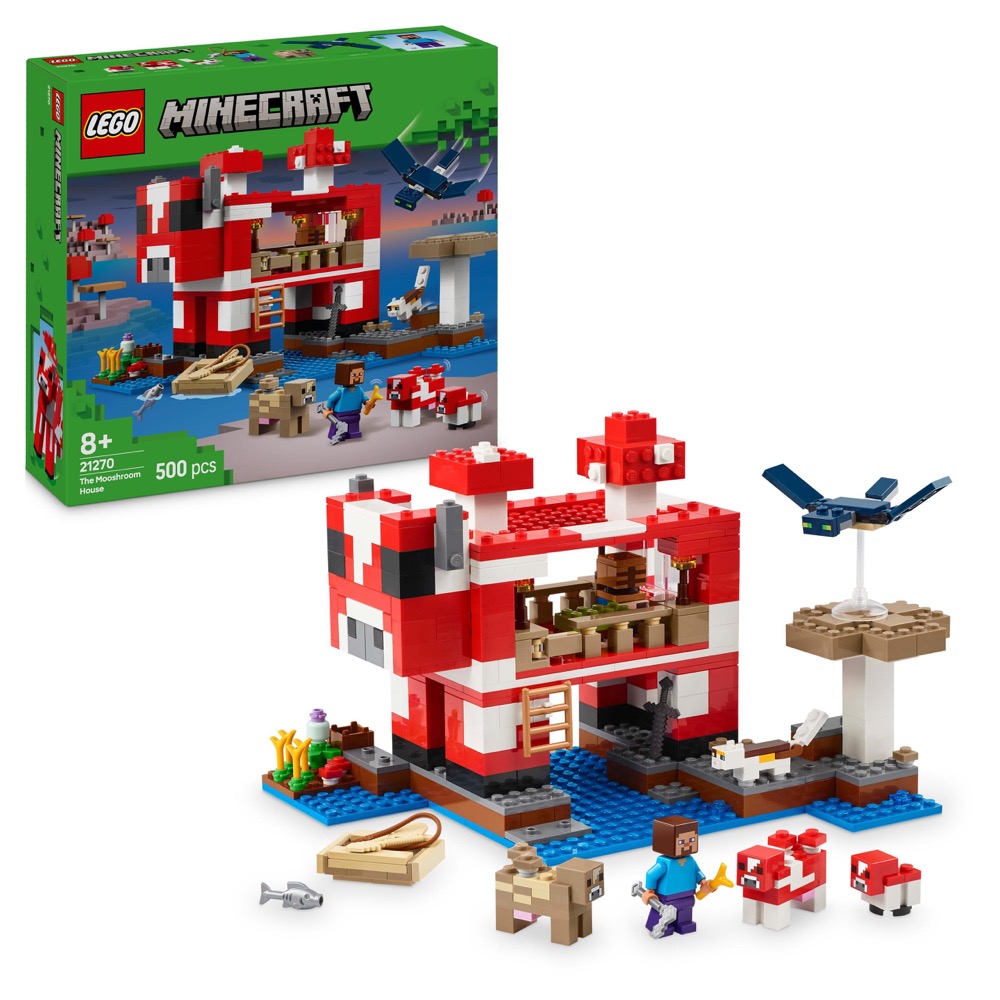 LEGO Minecraft Dom grzybowej krowy 21270 — oryginalny zestaw klocków LEGO