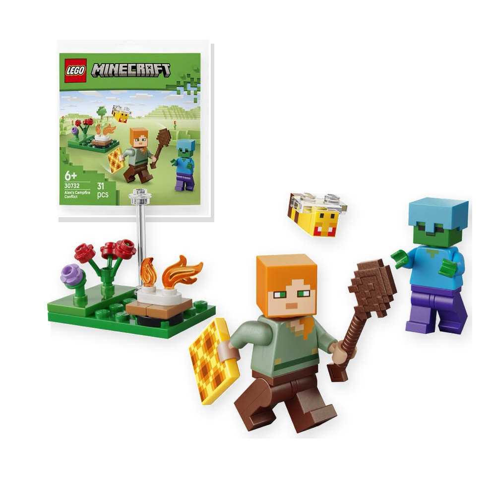 LEGO Minecraft Potyczka Alex przy ognisku 30732