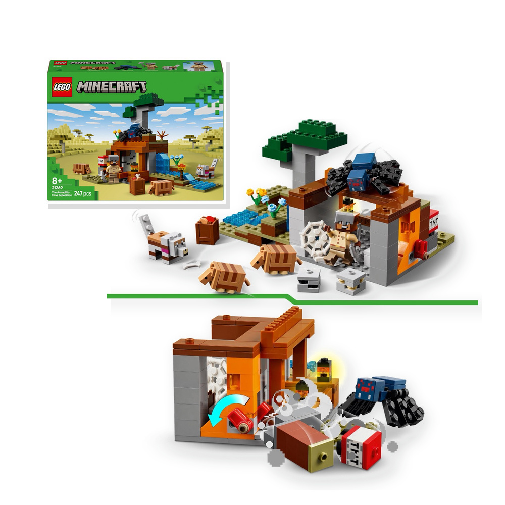 LEGO Minecraft Wyprawa do pancernikowej kopalni 21269