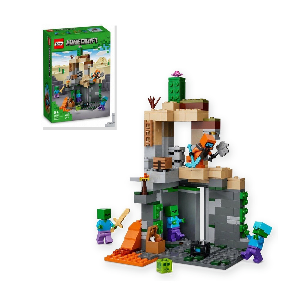 Klocki LEGO Minecraft Zombie Dungeon 284 elementy