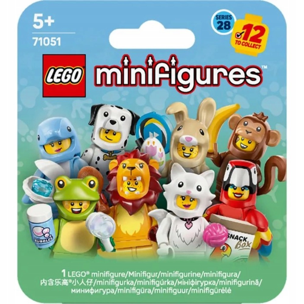 LEGO Minifigurki 71051 Seria 28 — Zwierzęta — oryginalny zestaw klocków LEGO