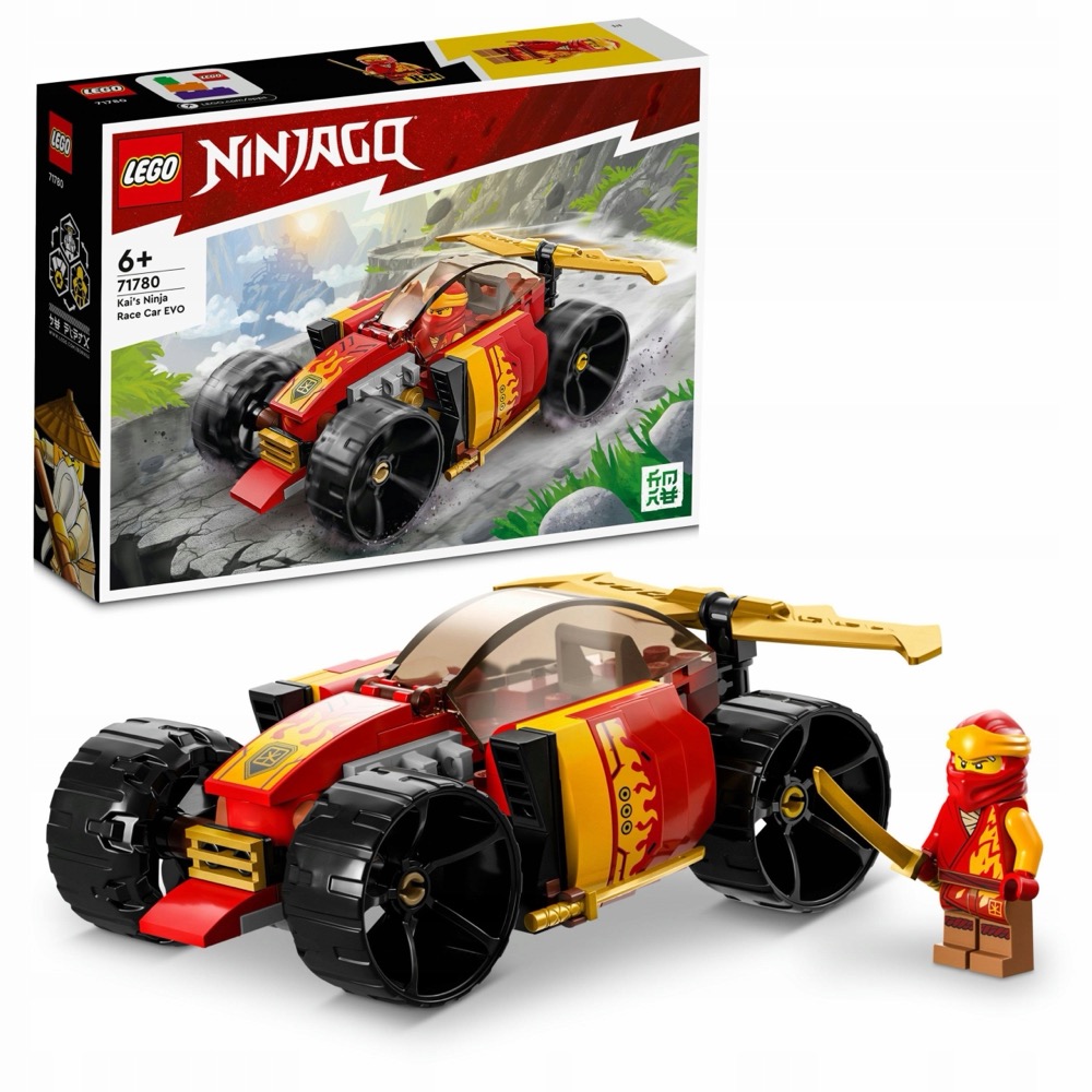 LEGO Ninjago 71780 Kai's Ninja Racer EVO — oryginalny zestaw klocków LEGO