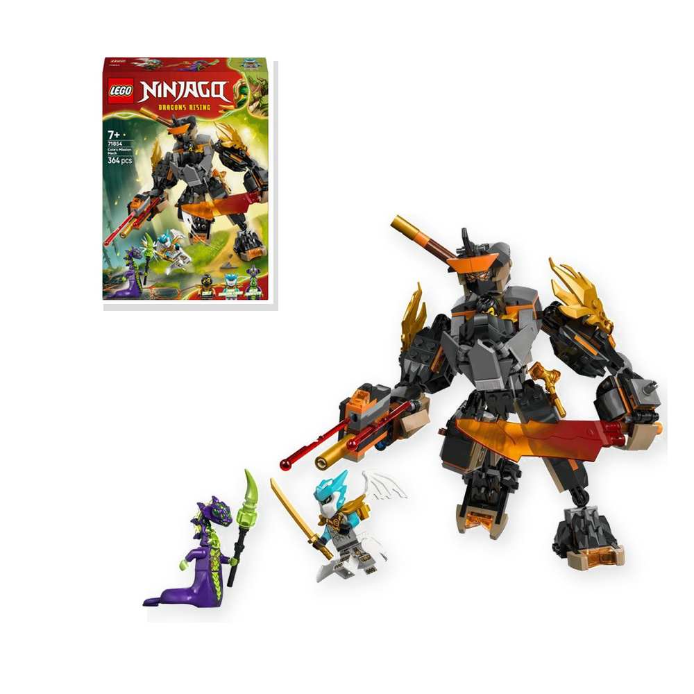 LEGO Ninjago 71854 Mech specjalny Cole'a i Zane w smoczej zbroi