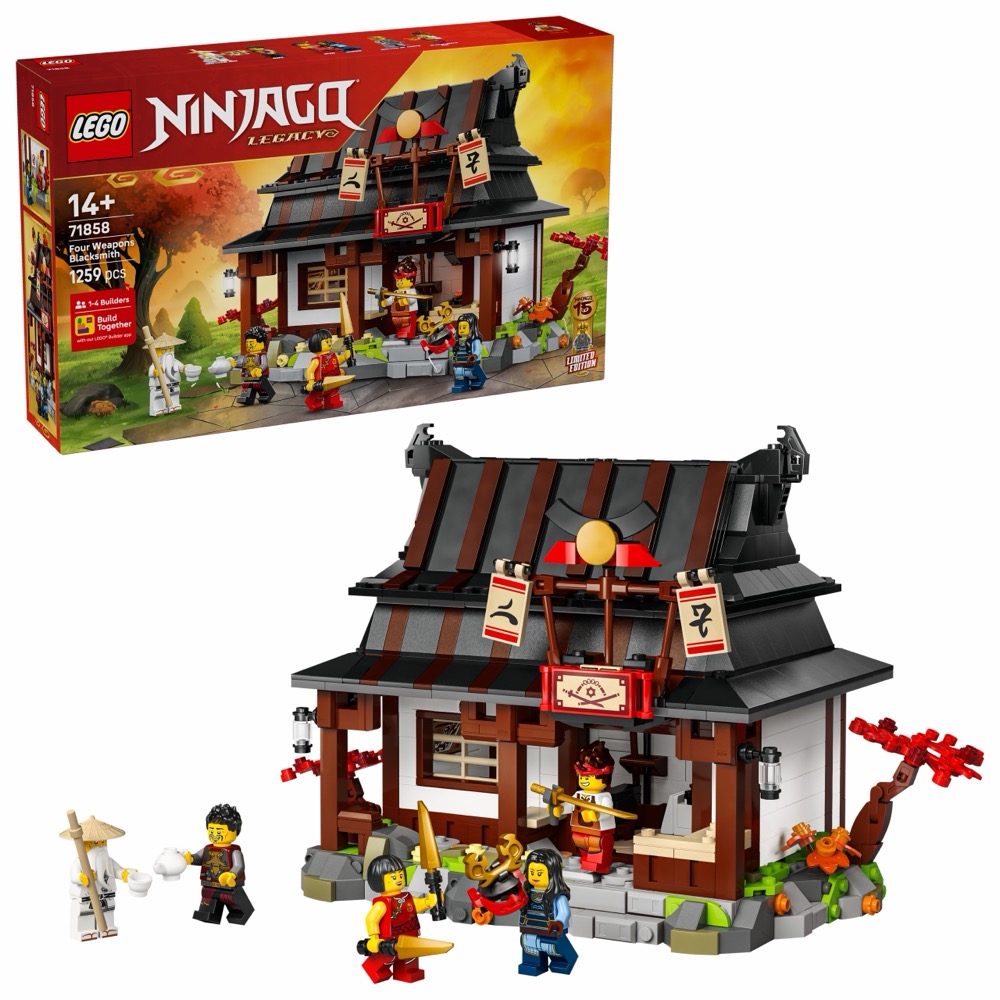 LEGO Ninjago 71858 Kuźnia Cztery Bronie - 15-lecie — oryginalny zestaw klocków LEGO