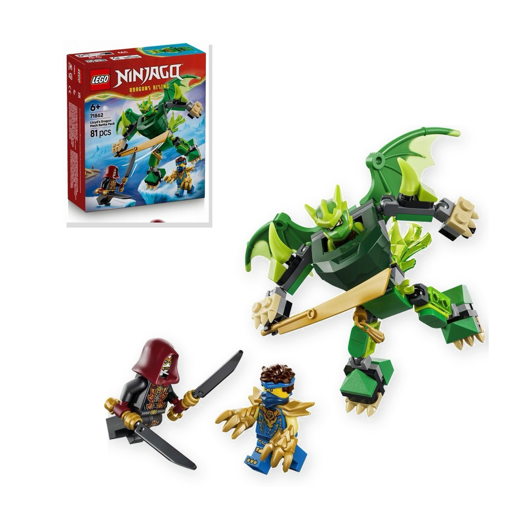 LEGO NINJAGO 71862 Zestaw bojowy: Smoczy strój Lloyda