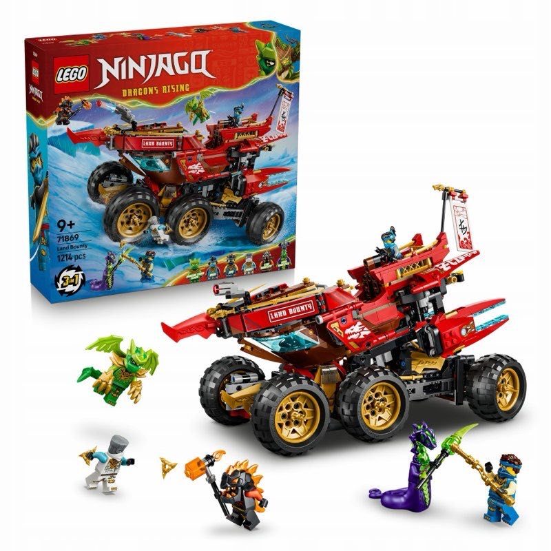 LEGO NINJAGO 71869 Nagroda Losu na Lądzie — oryginalny zestaw klocków LEGO