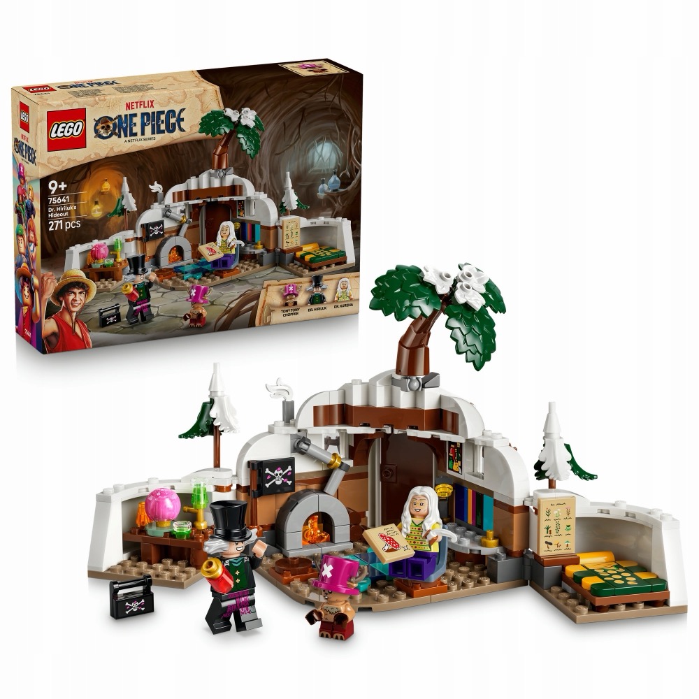 LEGO ONE PIECE 75641 Kryjówka Doktora Hiriluka — oryginalny zestaw klocków LEGO