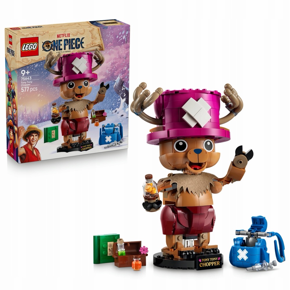 LEGO ONE PIECE 75643 Tony Tony Chopper — oryginalny zestaw klocków LEGO