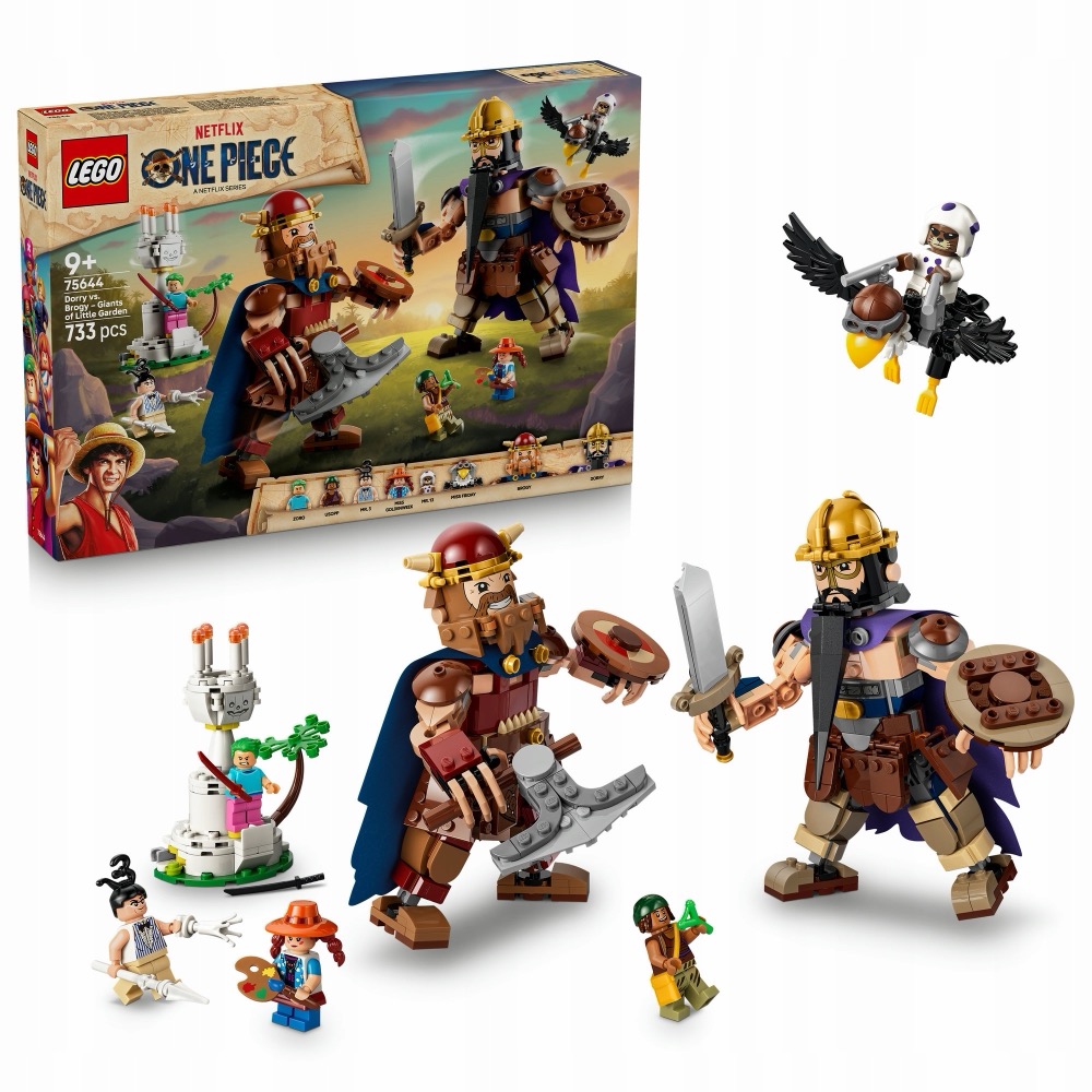LEGO ONE PIECE 75644 Dorry vs. Brogy - Giganci z Ogrodu — oryginalny zestaw klocków LEGO