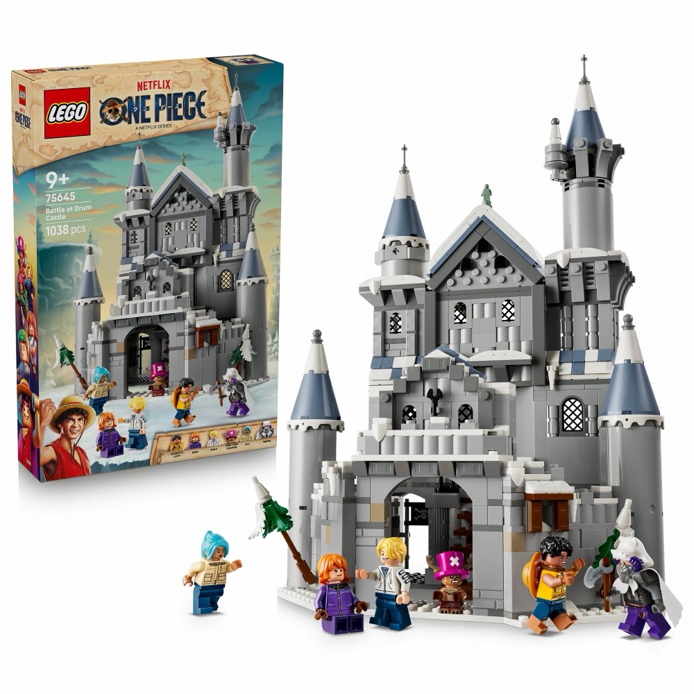 LEGO ONE PIECE 75645 Bitwa o zamek Drum — oryginalny zestaw klocków LEGO