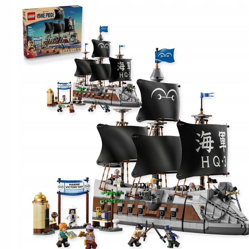 LEGO One Piece 75646 Okręt wojenny Garpa, klocki dla dzieci 9 lat+ — oryginalny zestaw klocków LEGO