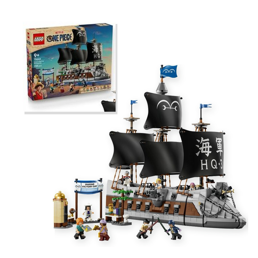 LEGO One Piece 75646 Okręt wojenny Garpa, klocki dla dzieci 9 lat+
