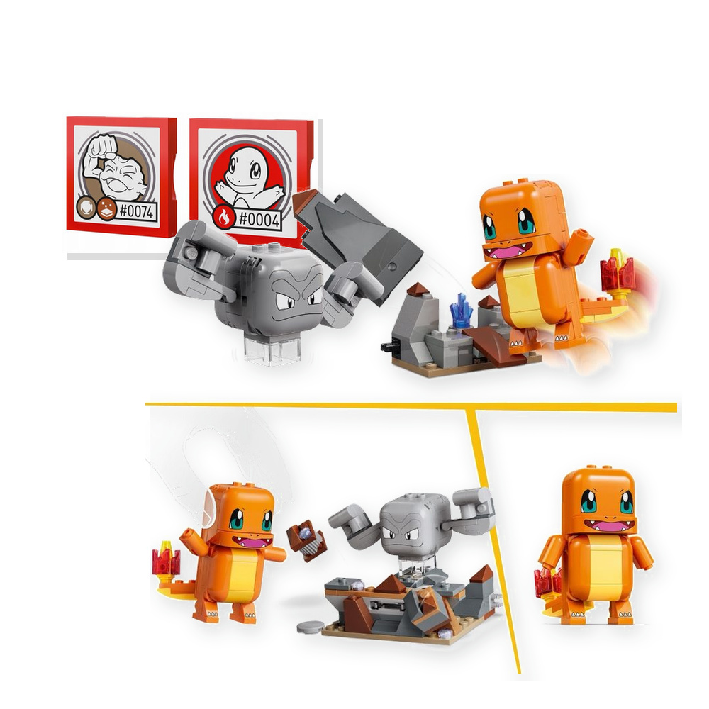LEGO Pokemon 72157 SMART Play: Charmander i Geodude - starcie w jaskini
