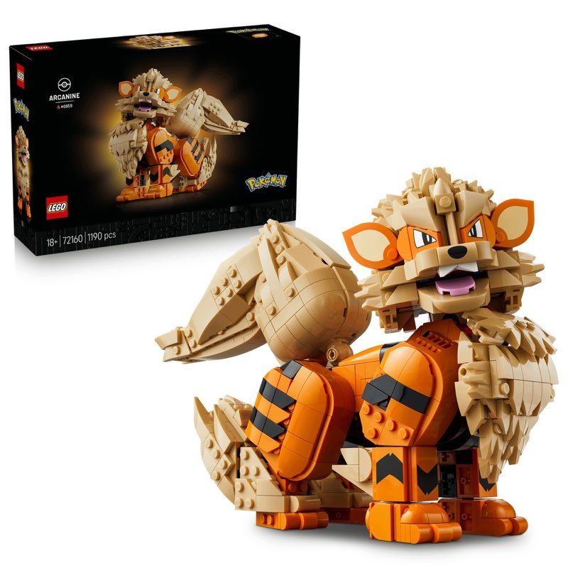 LEGO Pokemon 72160 Arcanine — oryginalny zestaw klocków LEGO