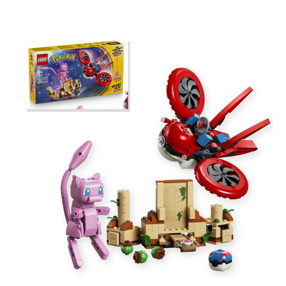 LEGO Pokemon 72161 SMART Play: Poszukiwania Mitycznego Mew za pomocą drona